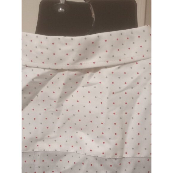 New Linea Uomo LU Shirt 5X Mens Button Up Stretch Short Sleeve White Dots - Picture 6 of 11